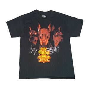 City Morgue 3 Headed Dobermann Dogs Tour Band T-Shirt